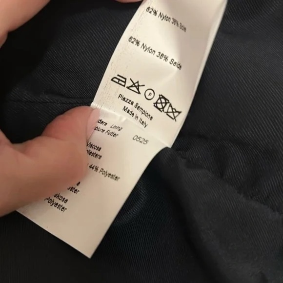 Piazza Sempione Black and Gray Patterned Blazer sz 10 - Picture 5 of 10